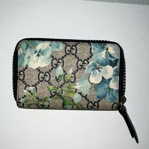 Gucci bloom floral card case holder wallet